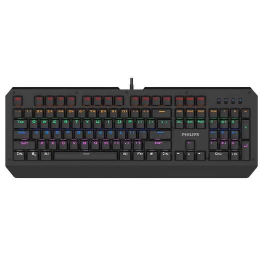 Teclado Gamer Mecanico Philips Rgb G413 SPK8413 Negro