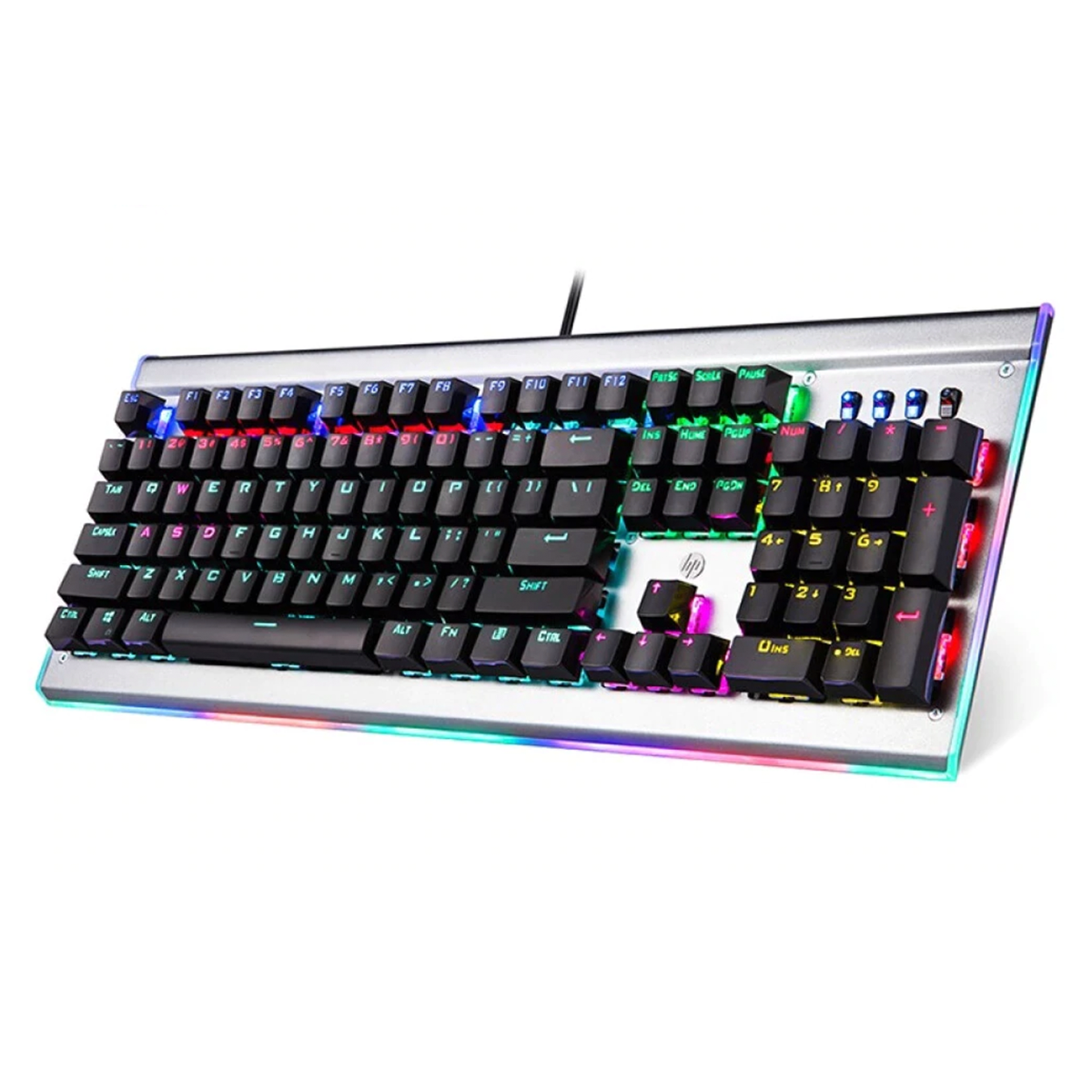 Teclado Gamer Mecánico Rgb Hp Gk520 Negro