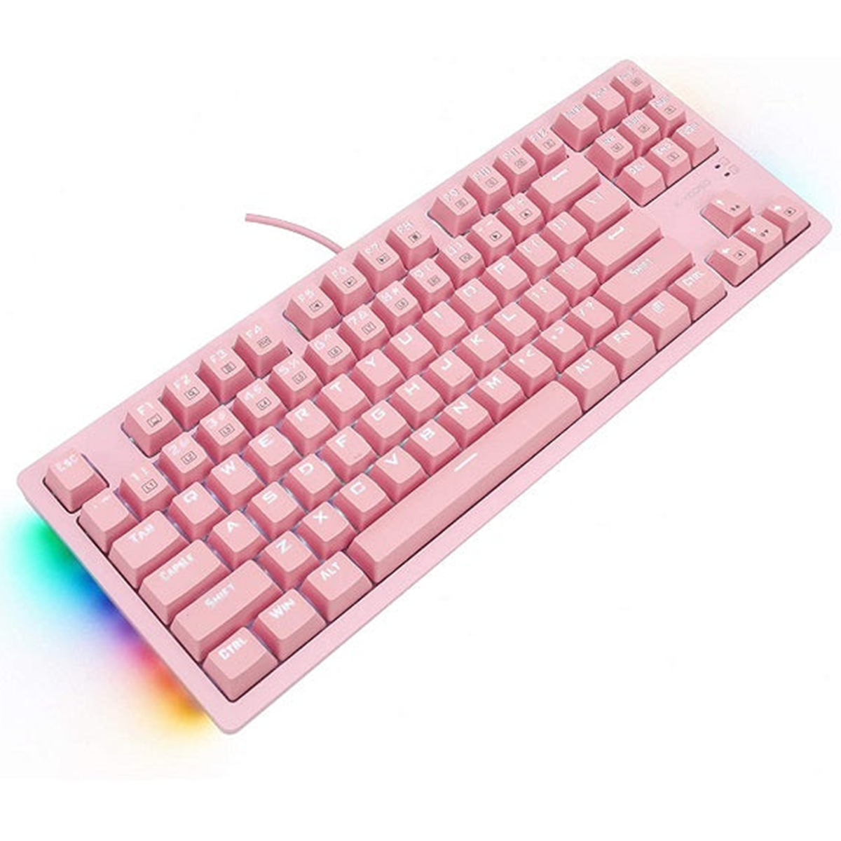 Teclado Gamer Mecanico E-yooso K620 Rgb Rosado