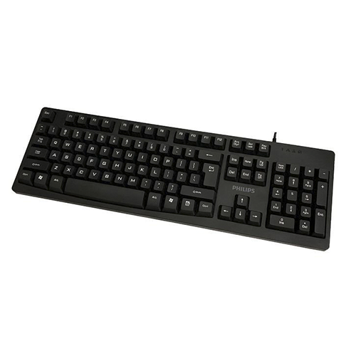 Teclado Alambrico Philips K214 Negro