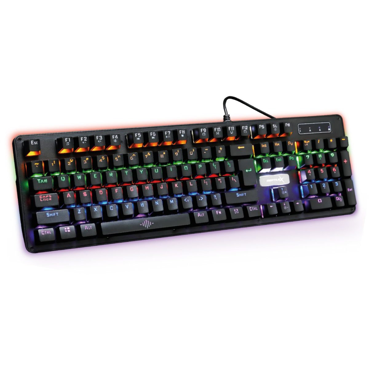 Teclado Gamer Mecánico Reptilex Rx0018 Pro Pc ps4 xbox Negro
