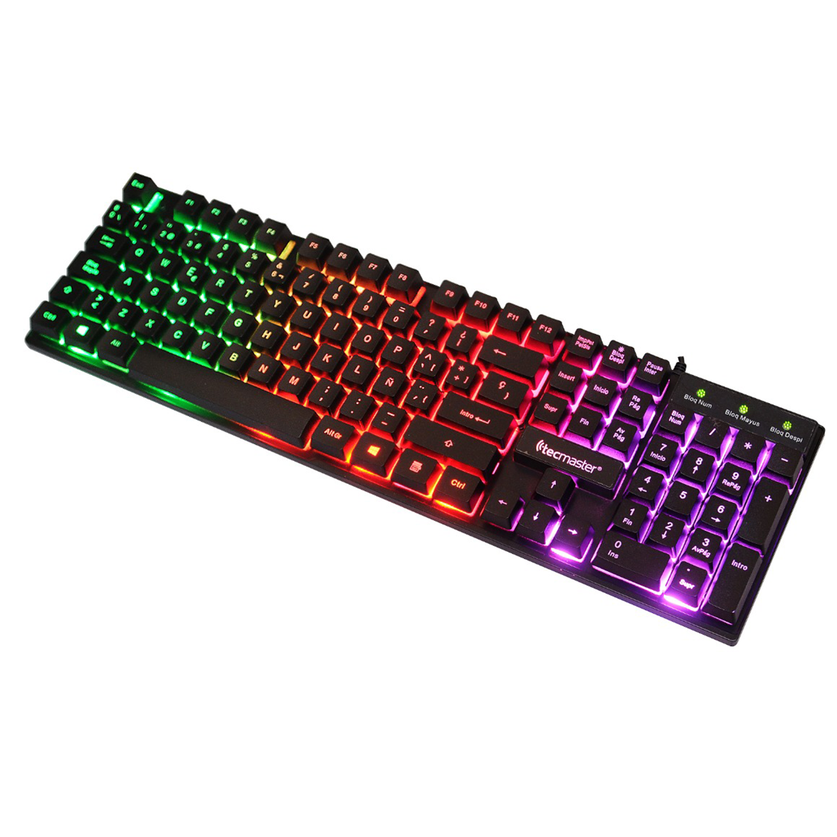 Teclado Gamer Retroiluminado Tecmaster 002 Negro