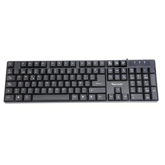Teclado Tecmaster Cableado Usb TM-100509 Negro