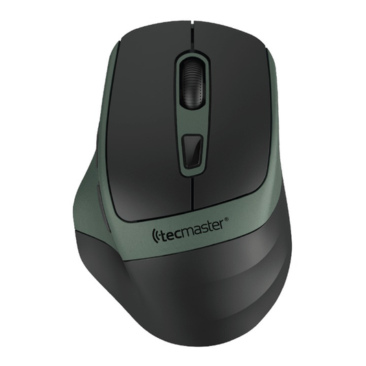 Mouse Tecmaster Dual Bluetooth Recargable Inalambrico Verde