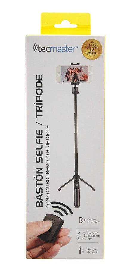 Tripode Smart Selfie + Control Tecmaster Negro – imagen 3