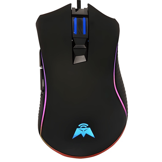 Mouse Gamer Tecmaster TM-400509 Rgb 3200 Dpi Negro