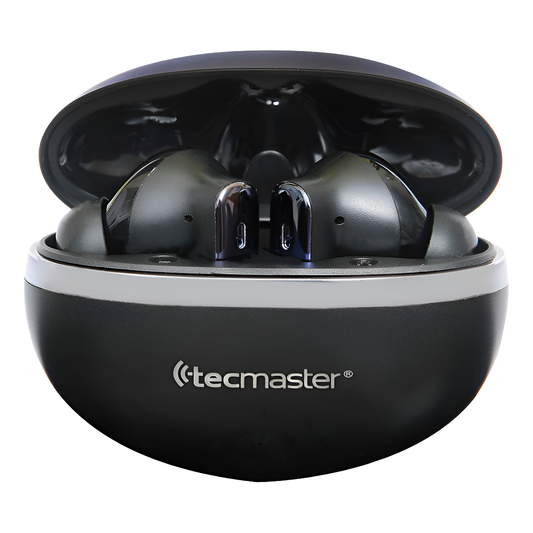 Audifonos Bluetooth Tecmaster Tm-300528 Anc Hifi Negro