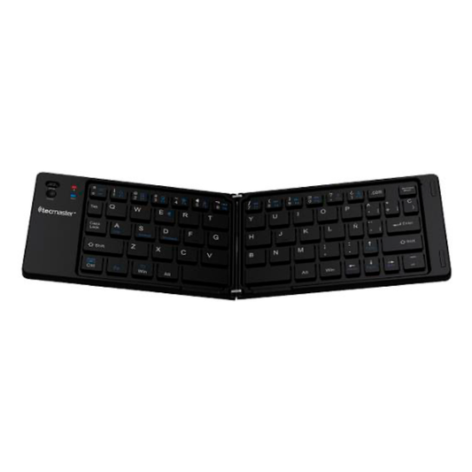 Teclado Mini Inalámbrico Bluetooth Plegable Tecmaster Tm-100563 Negro