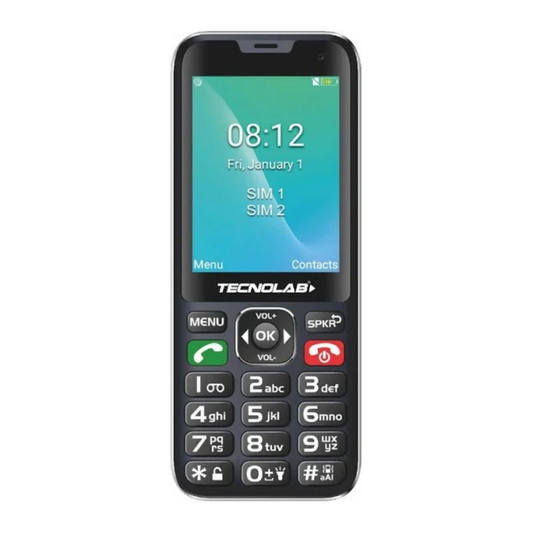 Celular Senior Tecnolab Tl487bk Telefono Adulto Mayor