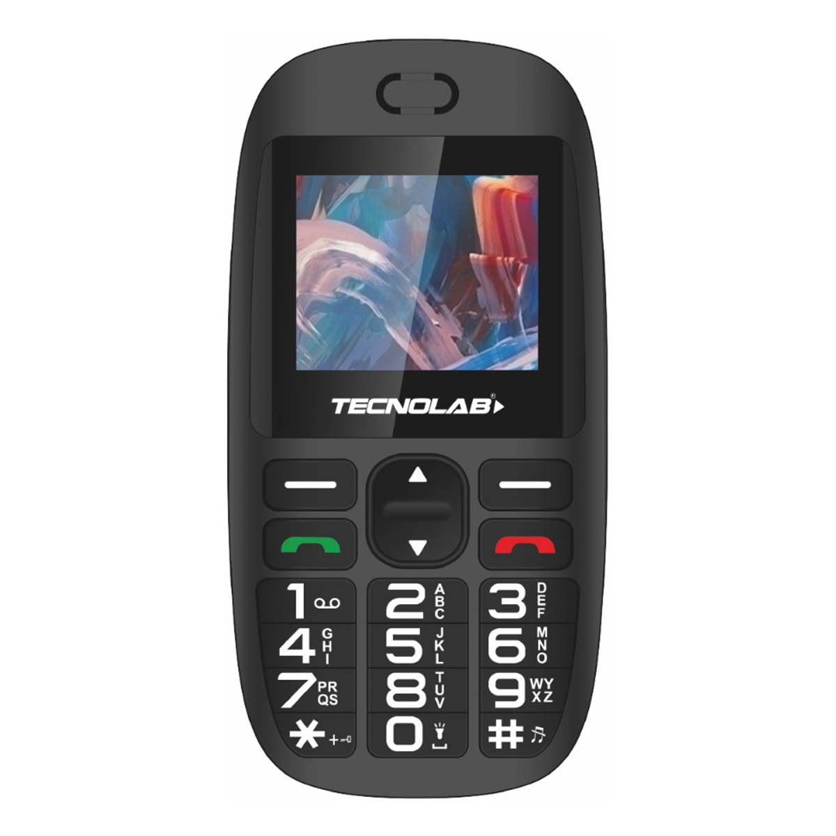 Teléfono Senior Tecnolab 4g Bt 1.7 Adulto Mayor Negro Tl486