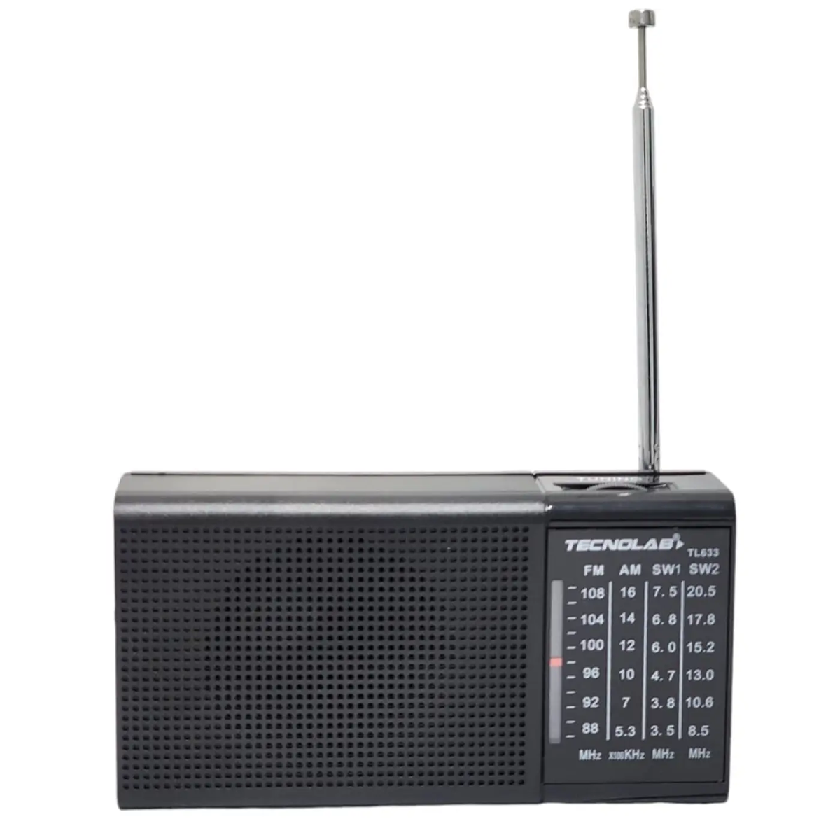 Radio Portátil De Bolsillo Banda AM/FM Tecnolab TL633 Negro