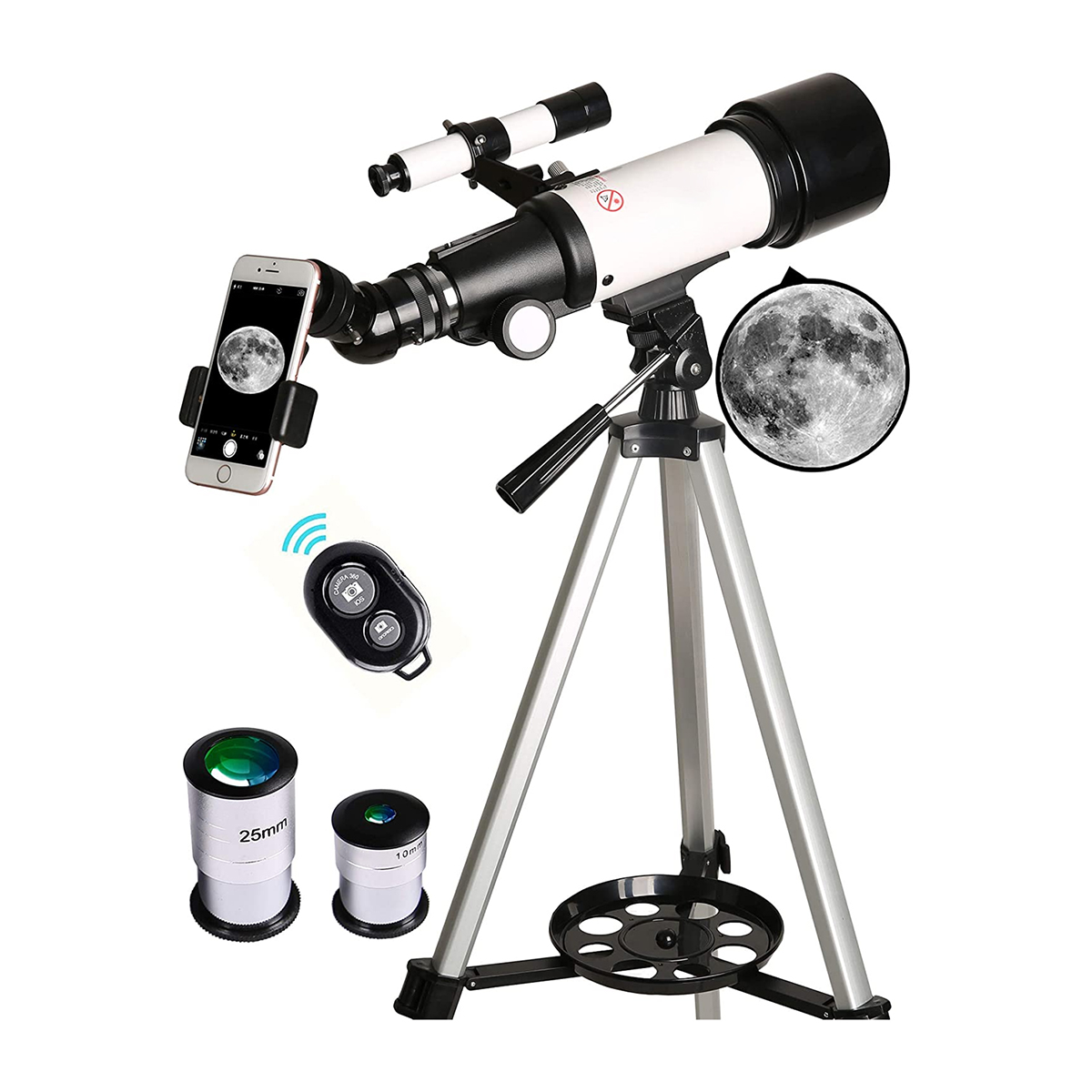 Telescopio Astronomico Dblue 70400 70x400mm Negro
