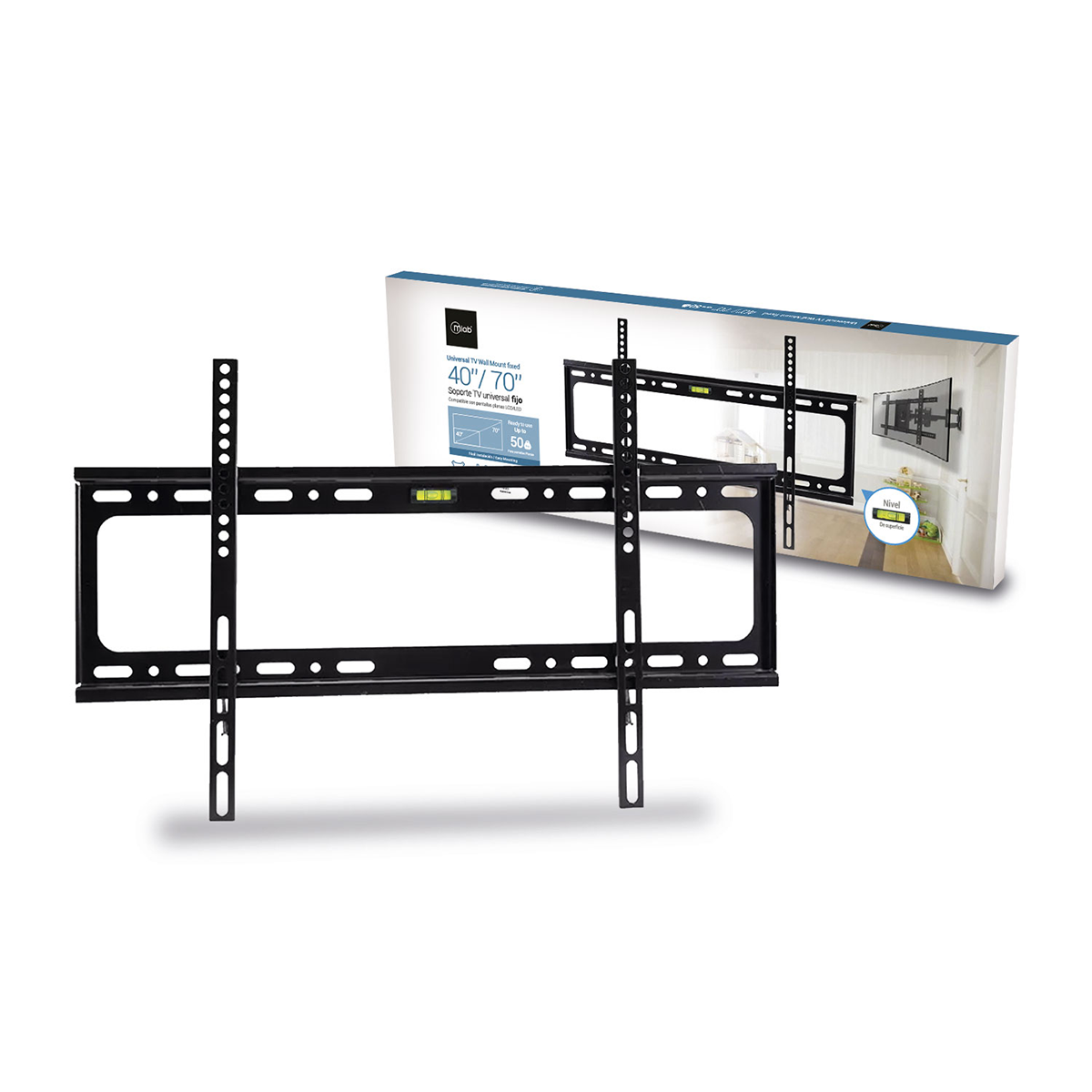 Soporte Fijo Tv Lcd Led 40-70 Microlab Negro