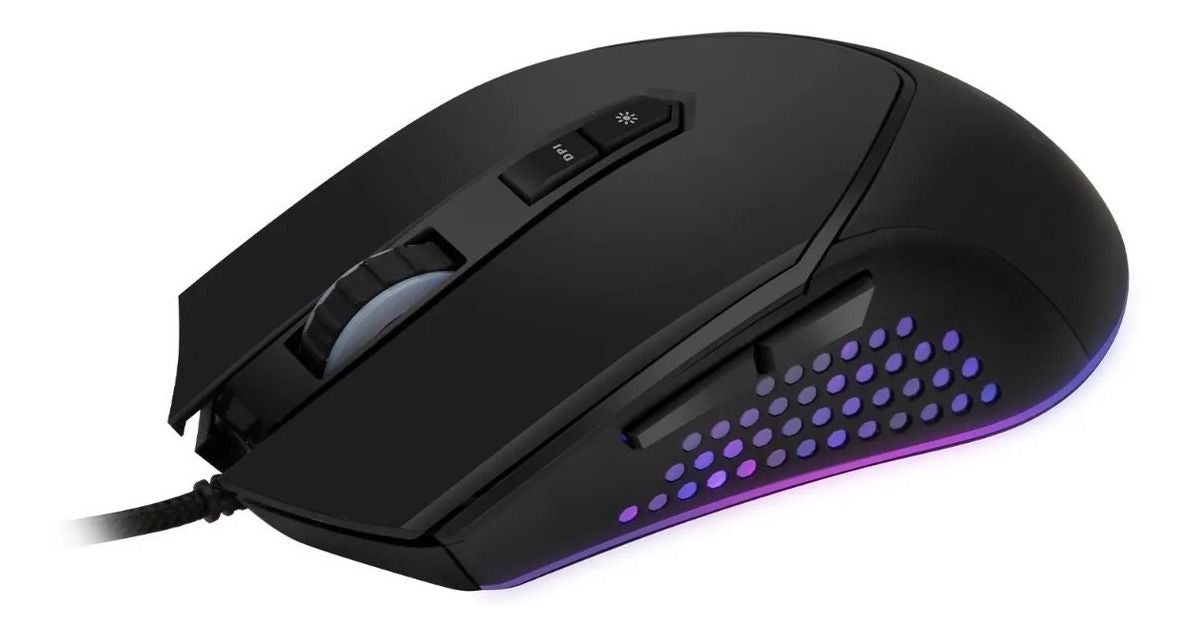 Mouse Gamer Monster Thunderstorm Rgb 6400dpi Negro – imagen 2