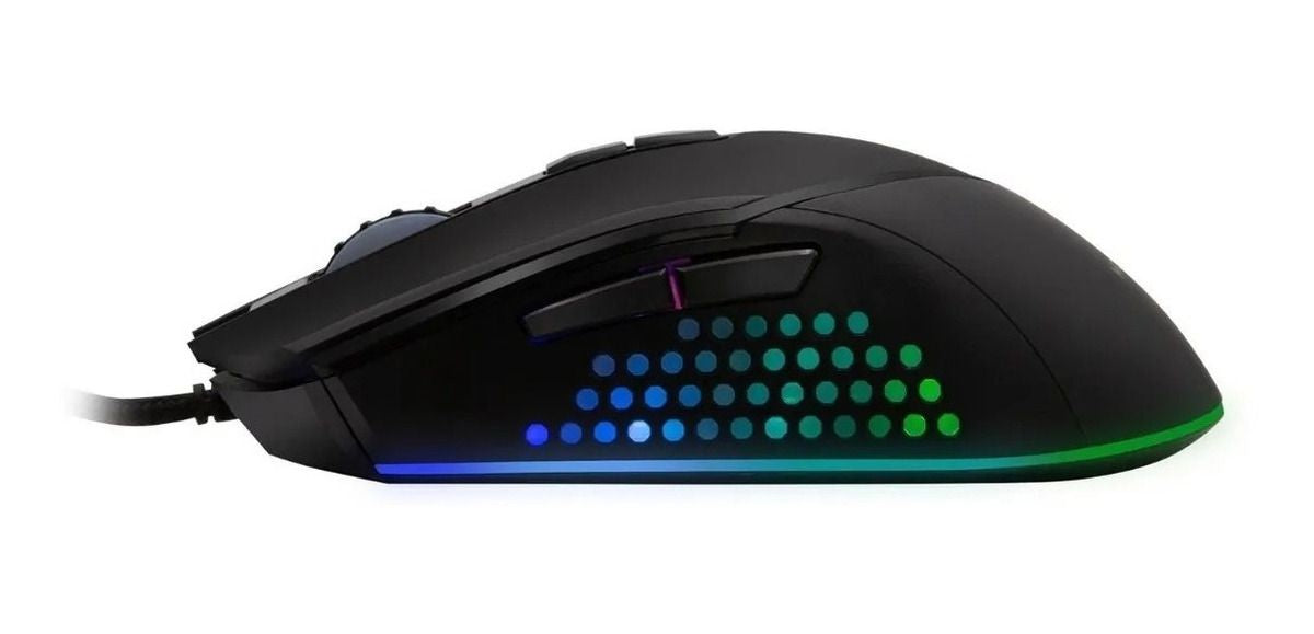 Mouse Gamer Monster Thunderstorm Rgb 6400dpi Negro – imagen 3