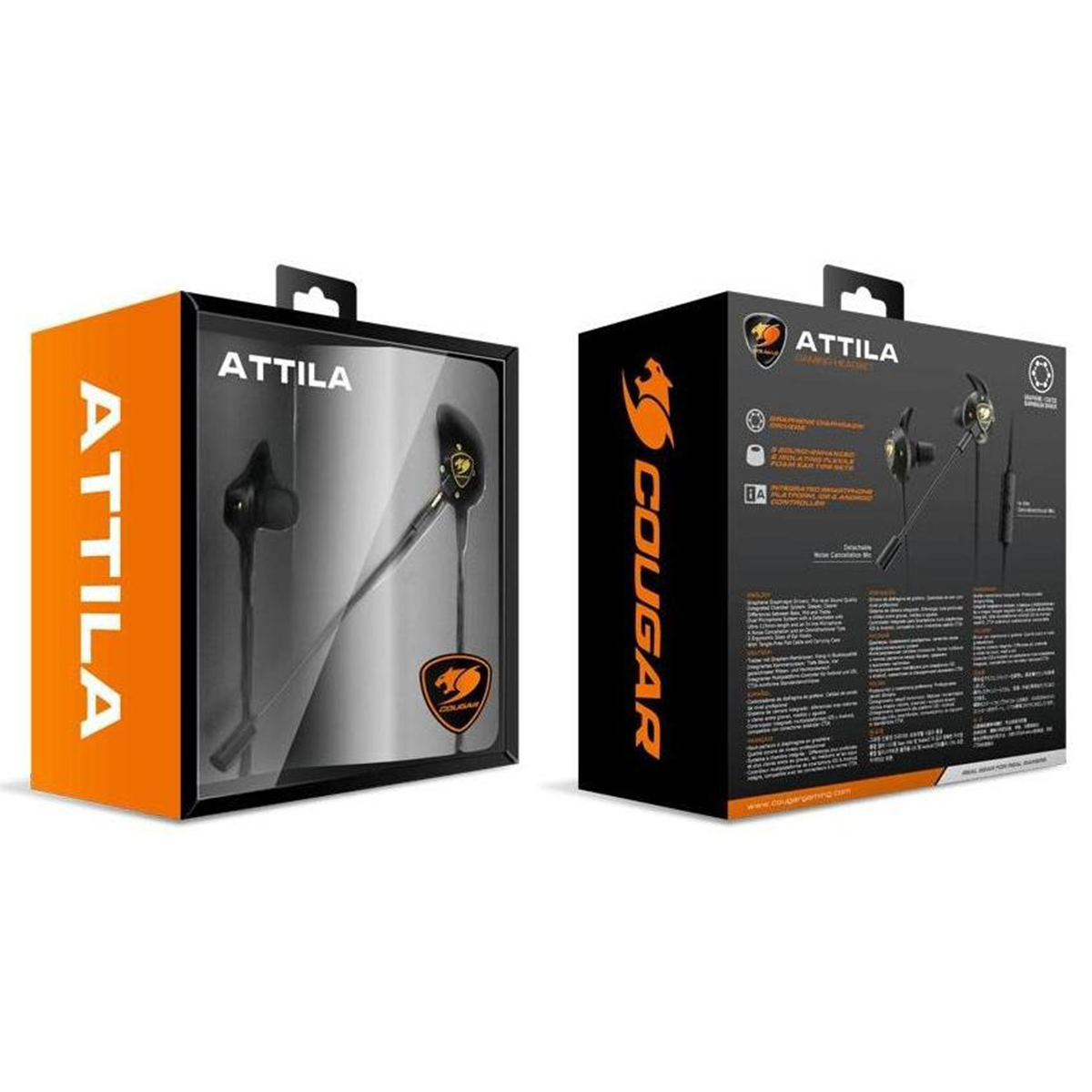 Audifonos Gamer Cougar Attila In Ear Negro – imagen 5