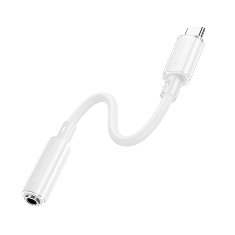 Adaptador Tipo C a 3.5mm Borofone Bv22 Lemon Blanco – imagen 2