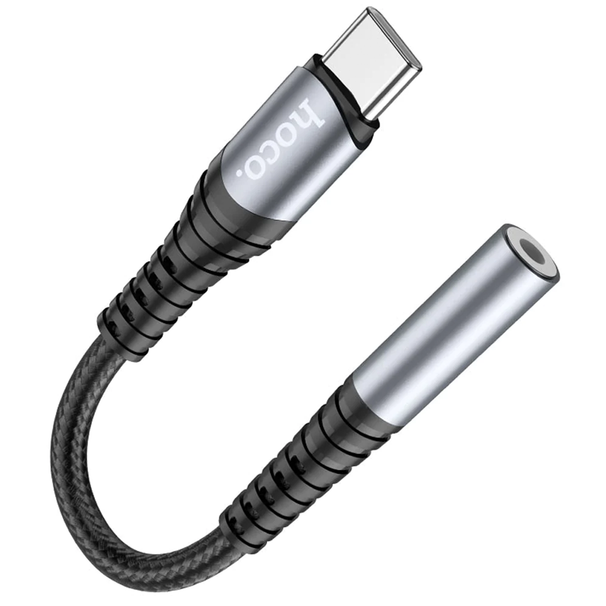 Adaptador Convertidor de Audio Tipo C a 3.5mm Hoco Ls33 Gris