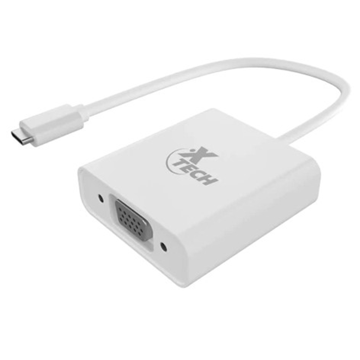 Adaptador Usb Tipo C a VGA Hembra Xtech Blanco