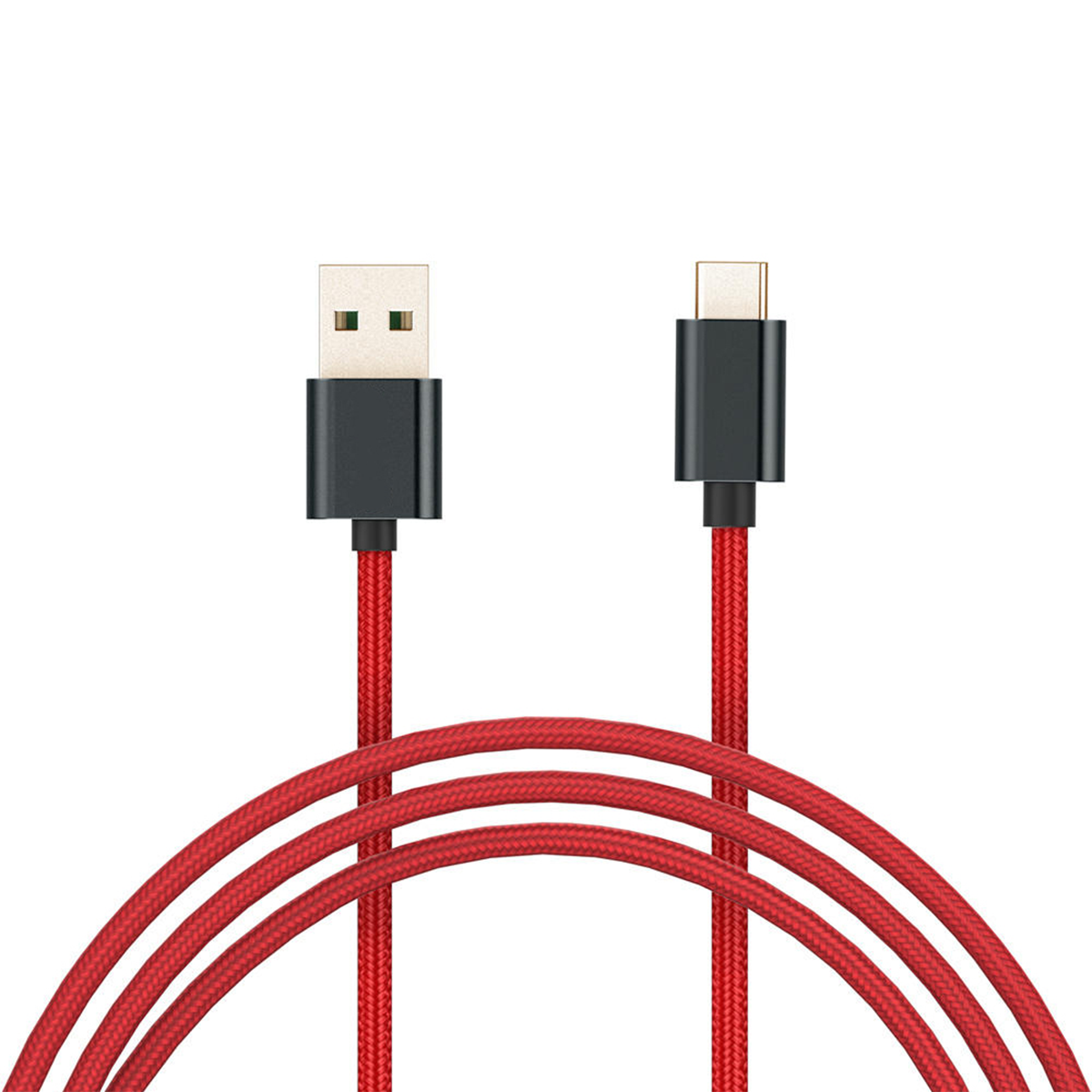 Cable Xiaomi Mi Braided Reforzado Usb a Tipo C Rojo