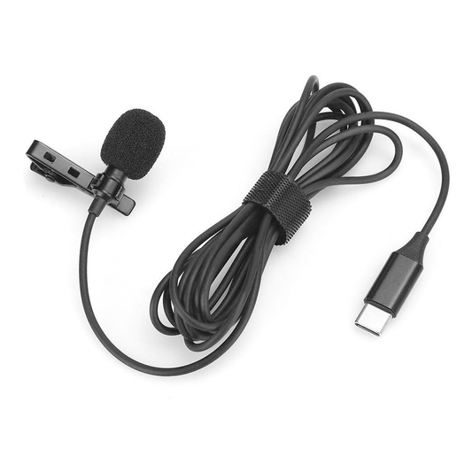 Microfono Externo Lavalier GL-121 Tipo C Negro