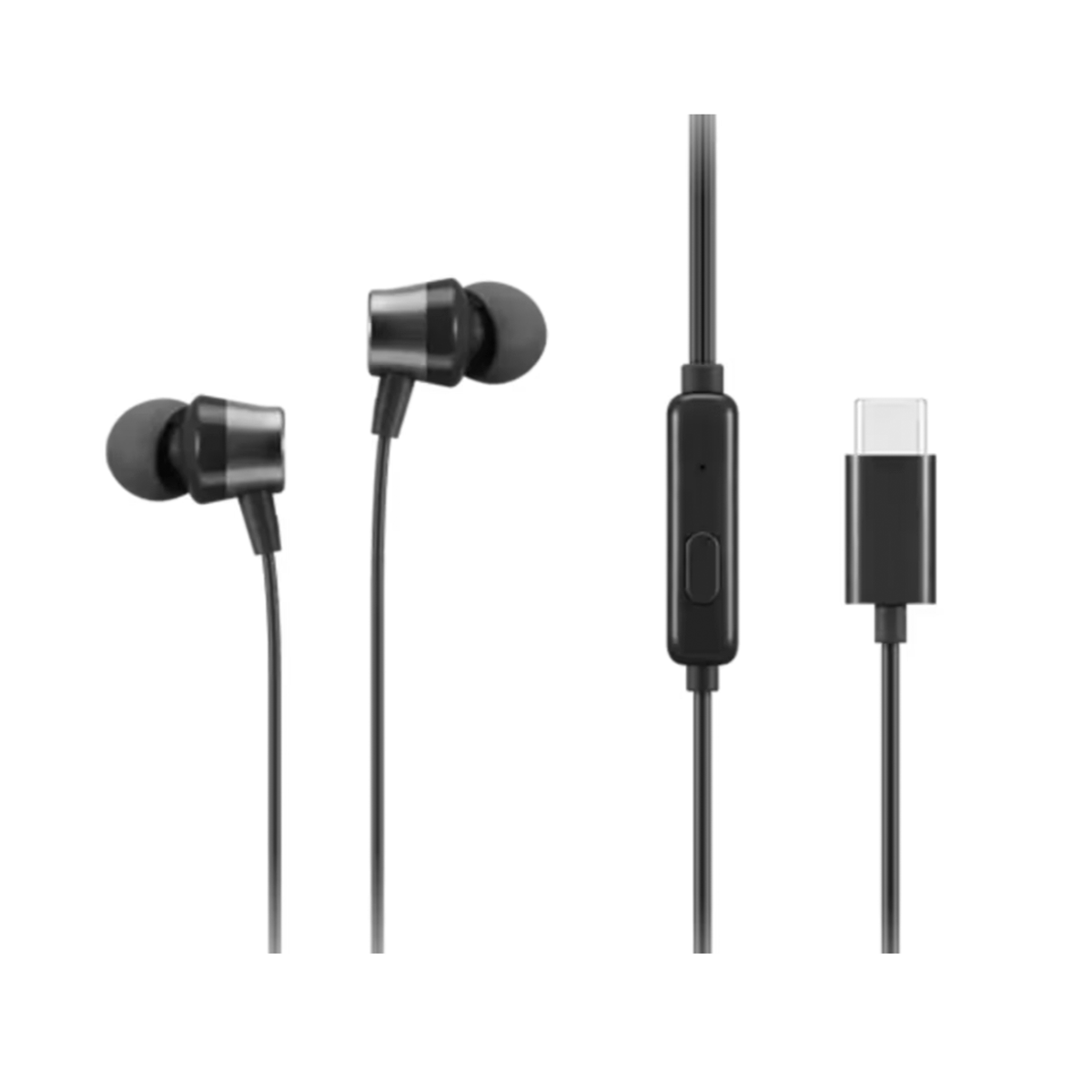 Audífonos In Ear Lenovo Entrada Tipo C 1.2m Negro