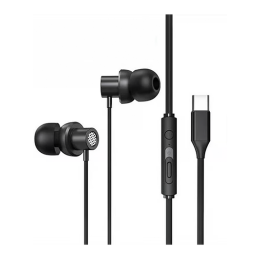 Audífonos In Ear Lenovo Tw13 Cable Tipo C Negro
