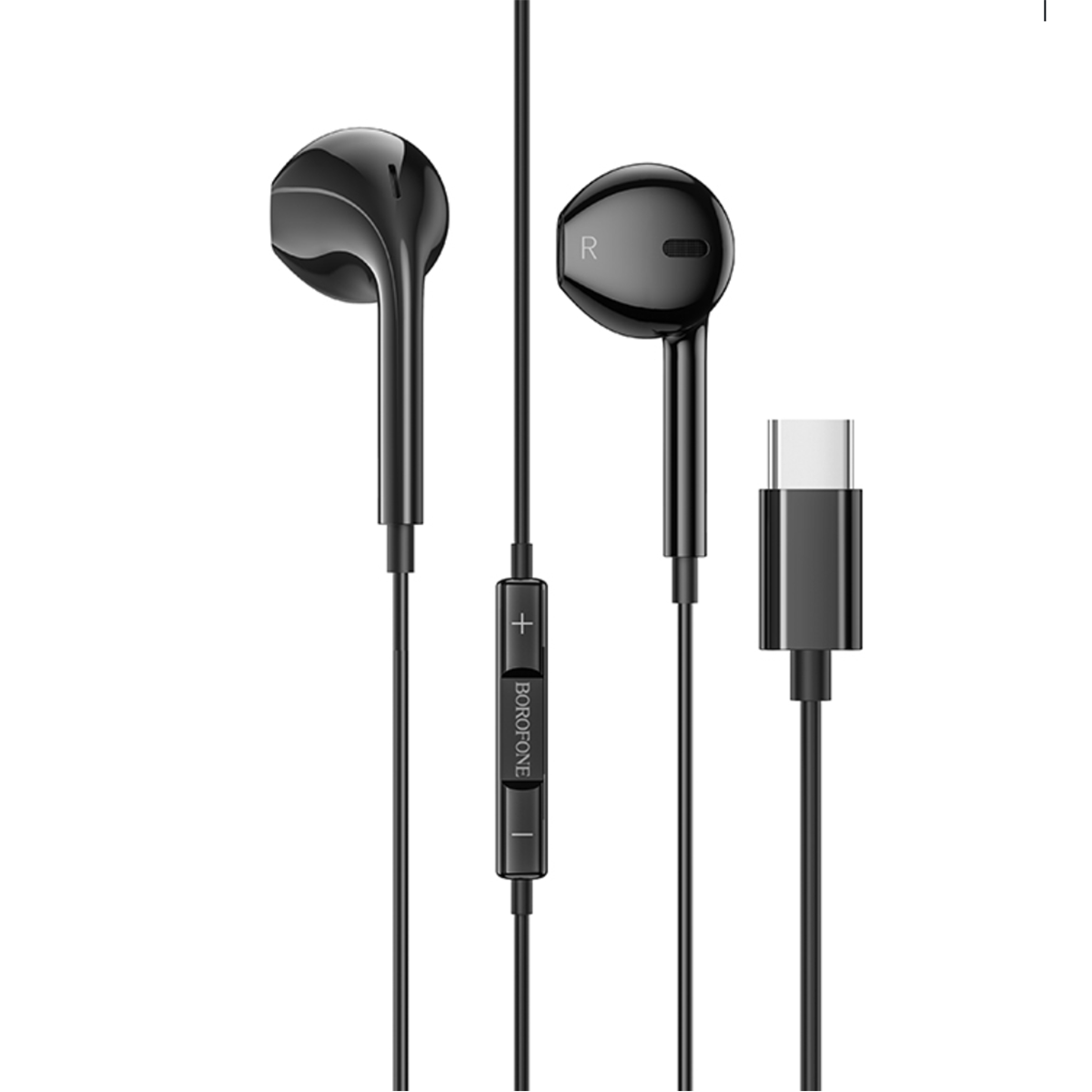 Audifonos In Ear Borofone Conector Tipo C Bm60 Negro