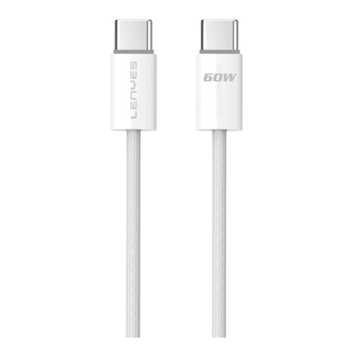 Cable Tipo C a Tipo C Lenyes Lc539 60w 1 Metro Blanco