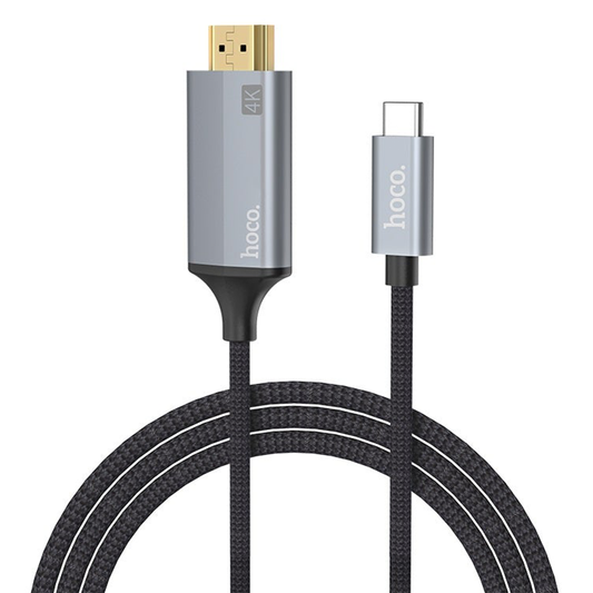 Cable Adaptador Hoco UA13 Tipo C a Hdmi Smartphone Gris
