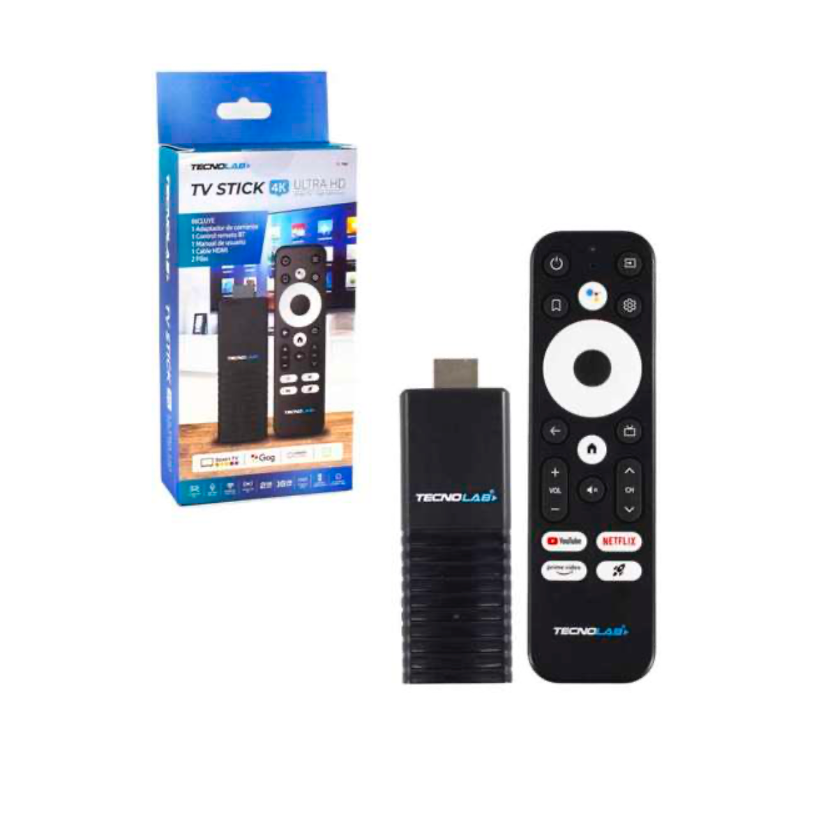 Tv Stick 4K Android 16 Gb Wifi 2.4/5G Tecnolab TL708 Negro – imagen 4