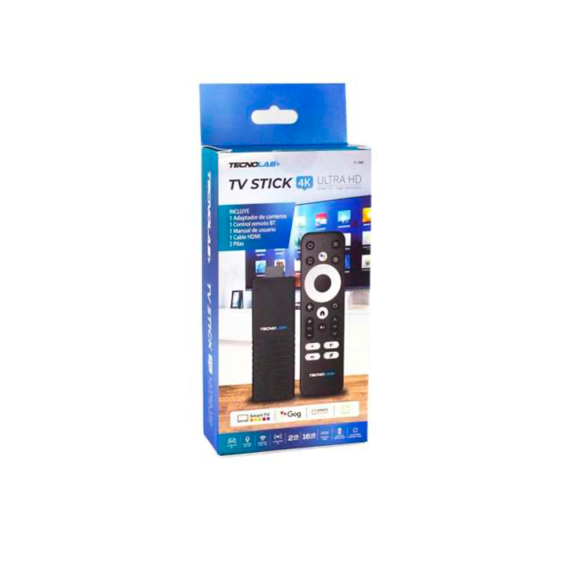 Tv Stick 4K Android 16 Gb Wifi 2.4/5G Tecnolab TL708 Negro – imagen 2