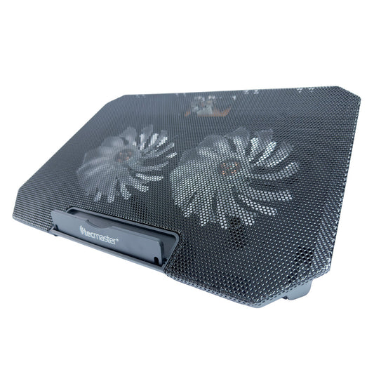 Soporte Ventilador Base Cooler Dual Tecmaster Tm-100564 Negro