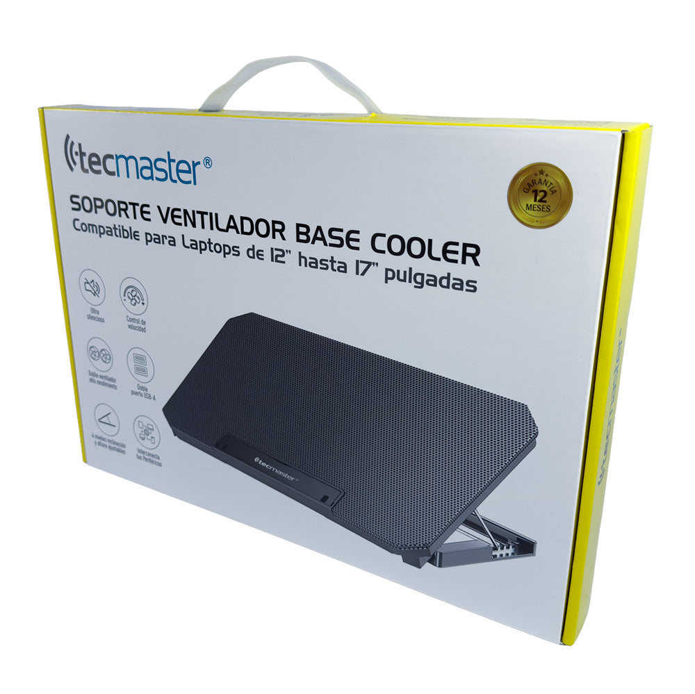 Soporte Ventilador Base Cooler Dual Tecmaster Tm-100564 Negro – imagen 4