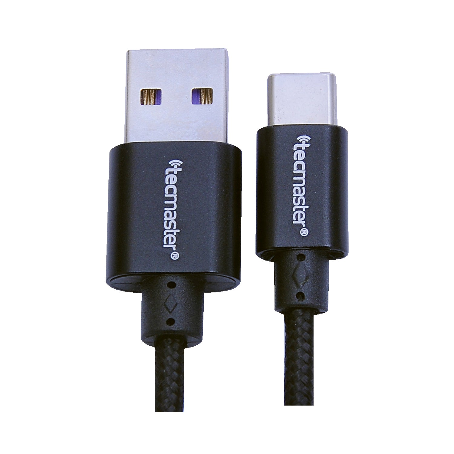 Cable Tecmaster Tipo C 2,5 Metros Reforzado Negro – imagen 2