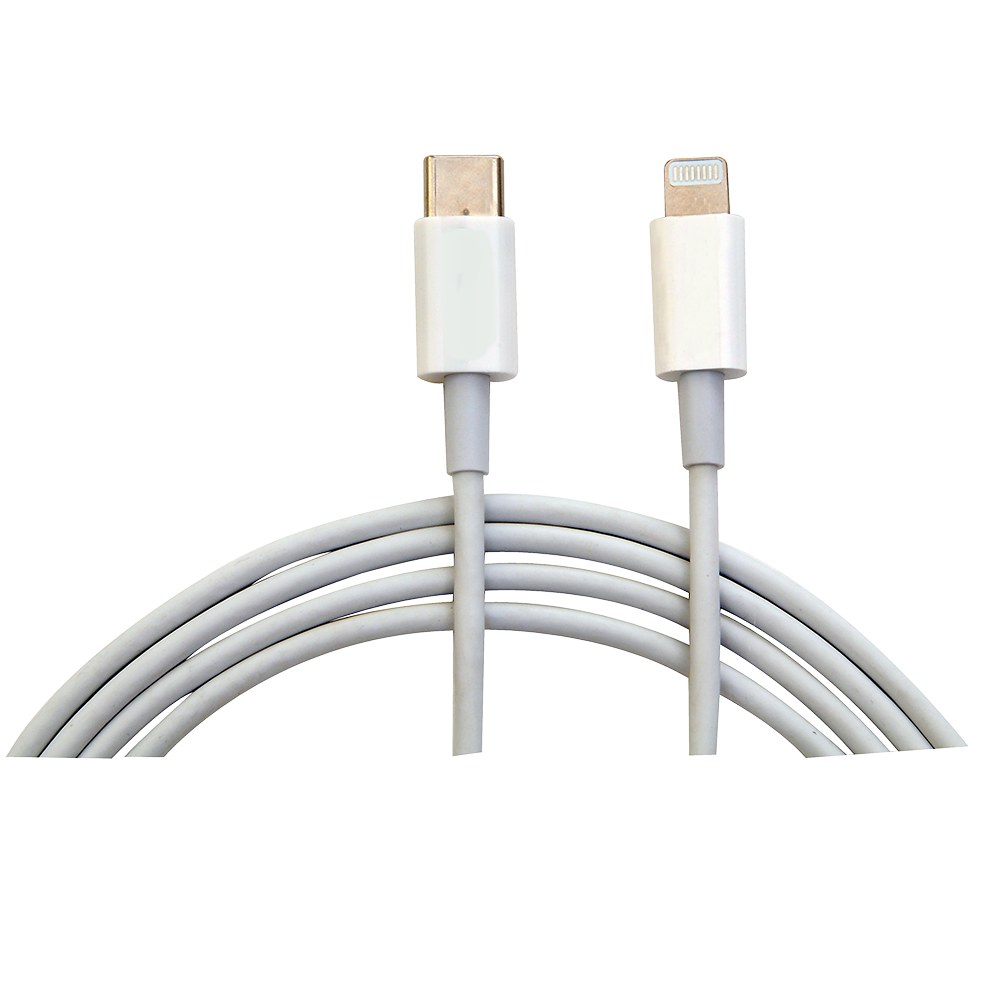 Cargador Tecmaster 20w Tipo C + Cable Tipo C a Lightning Blanco – imagen 2