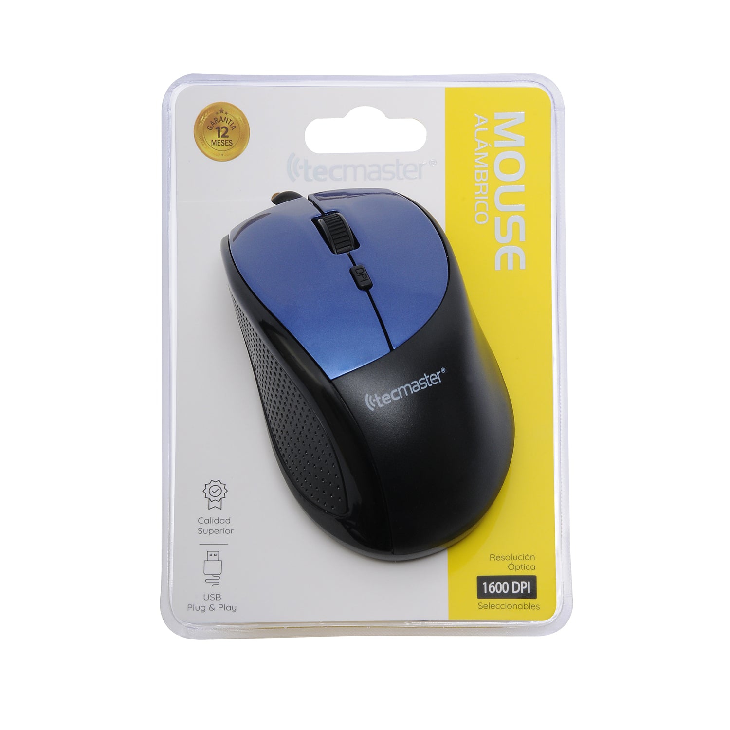 Mouse Tecmaster Usb Tm-MO360 Azul – imagen 2
