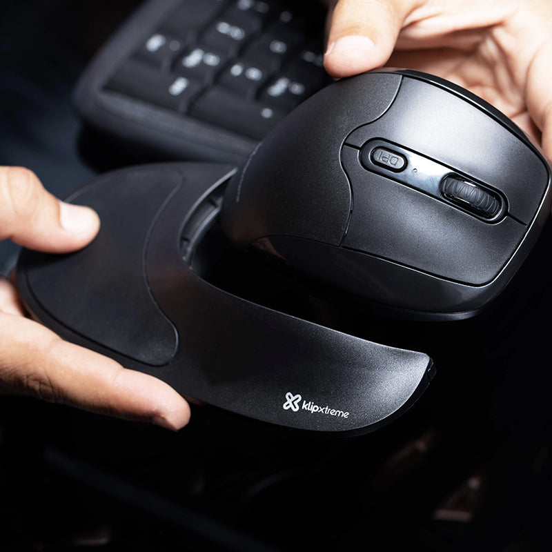 Mouse Inalámbrico Ergonom Semi Vert C/pad Klipxtreme Kmw-750 – imagen 2