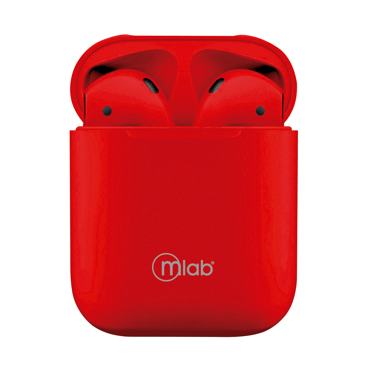 Audifonos Bluetooth Fully Touch y Carga Inalámbrica Microlab Rojo