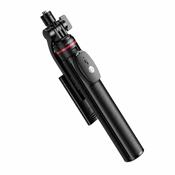 Selfie Stick Trípode Borofone BY15 2 en 1 con Control Negro