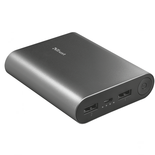 Bateria Portatil Powerbank Trust 10000 Mah Luco Metal