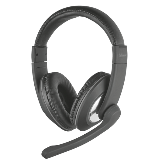 Audifono Con Microfono Trust Reno Pc Negro