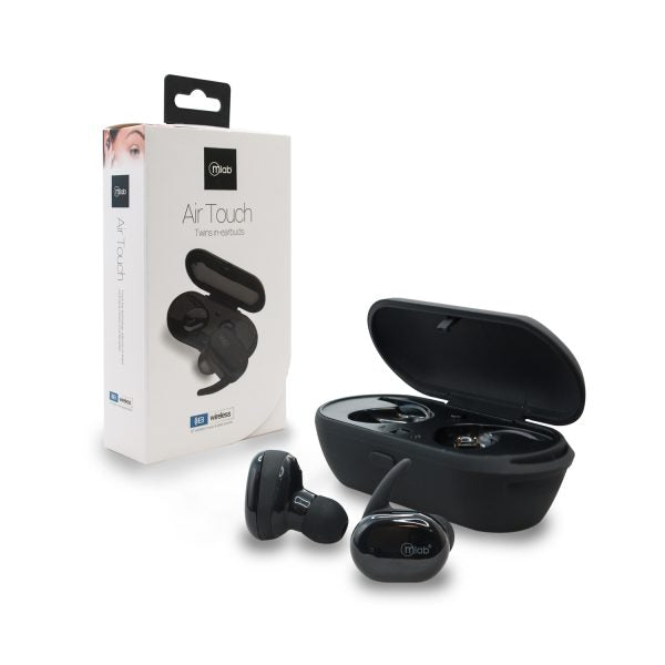 Audifonos Bluetooth Air Touch Twins Microlab In Ear 8534 Negro – imagen 2