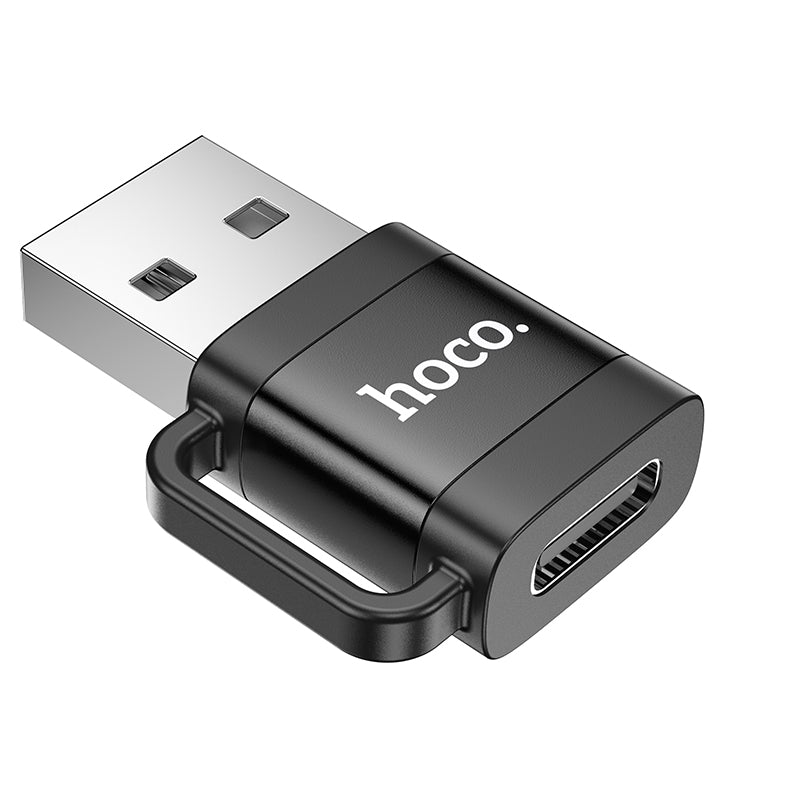 Adaptador Mini Usb a Tipo C Hoco Ua31d Negro – imagen 2