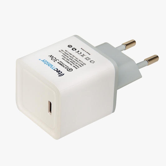 Cargador Tecmaster 30w Carga Rapida QC3.0 Blanco
