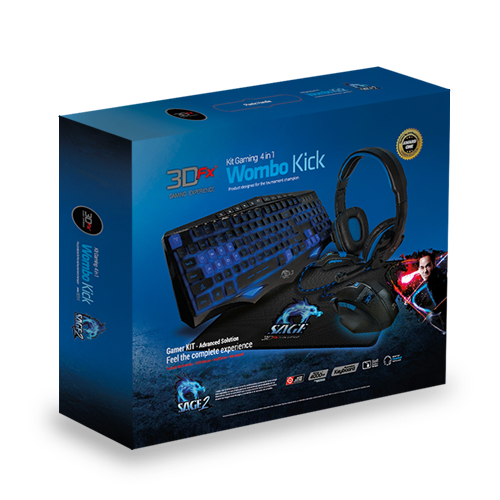 Kit Gamer 3Dfx Teclado Mouse Headset Mousepad 4 en 1 – imagen 7
