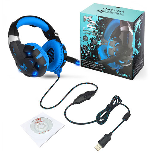 Audfonos Gamer Onikuma K2 7.1 Virtual Pc Ps4 Switch Xbox Azul – imagen 3