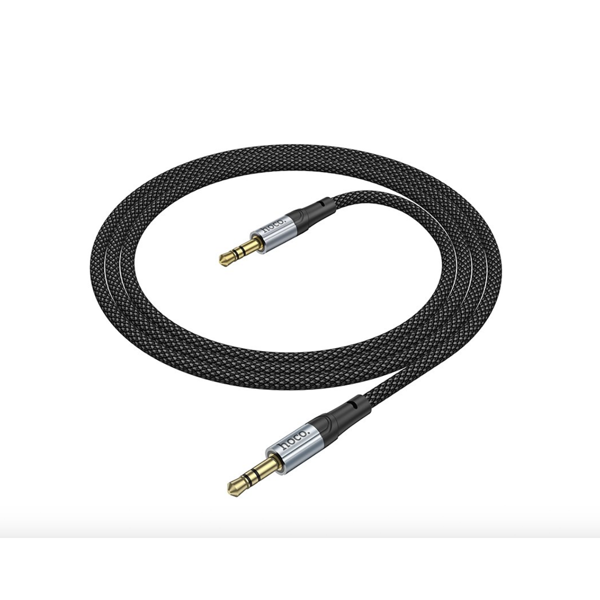Cable Auxiliar Trenzado Hoco Upa26 1 Metro Negro
