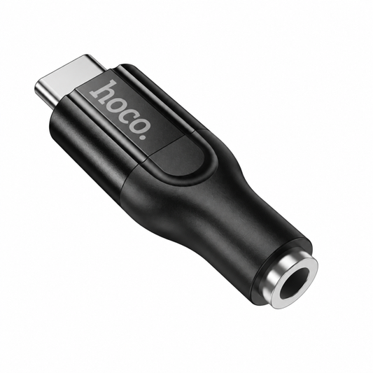 Adaptador de Audio Hoco Upa35 Tipo C a Jack 3.5mm Negro
