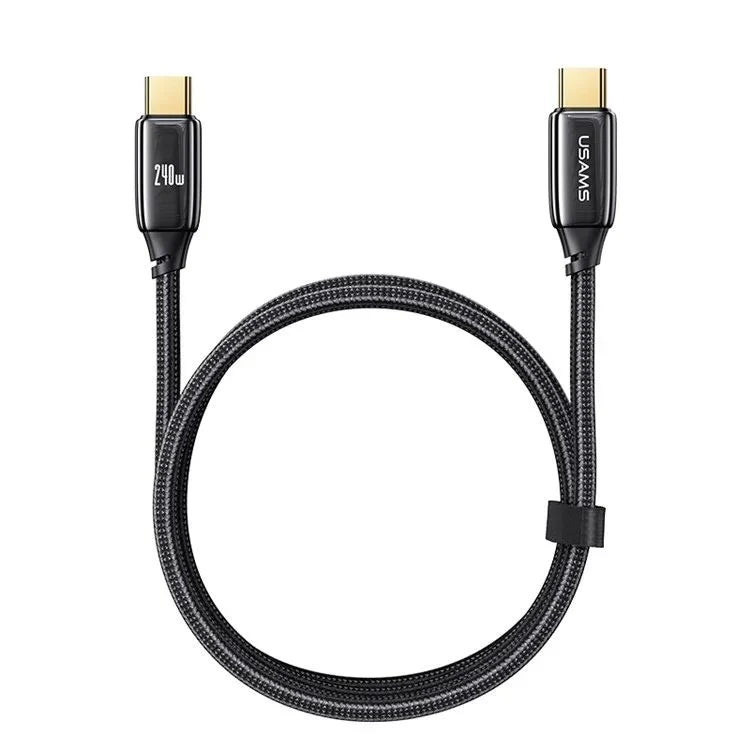 Cable Tipo C a Tipo C Usams Us-sj580 Trenzado 240w 1 Metro – imagen 3